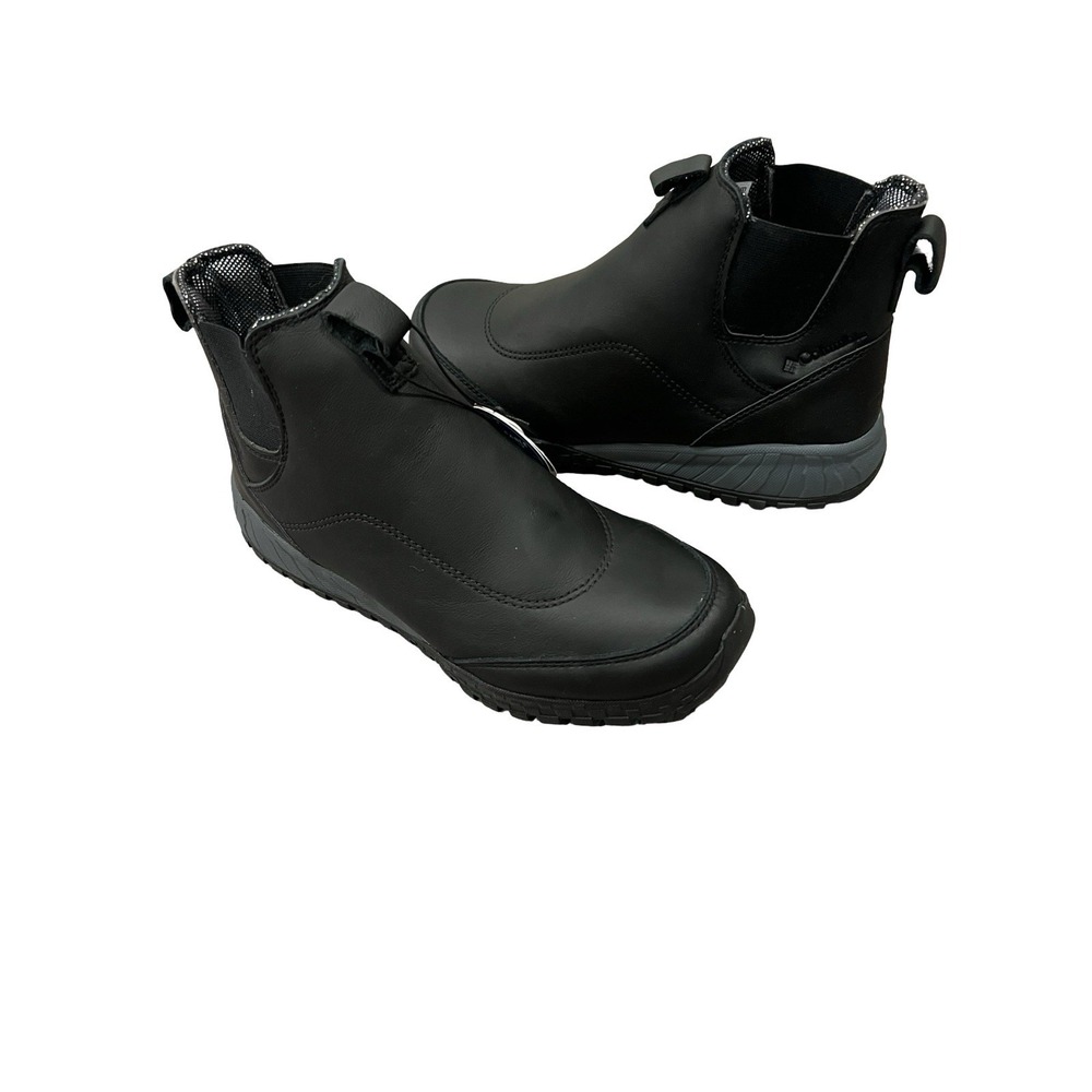 Columbia Fairbanks Rover Chelsea Waterproof Black Mid Boots Men's Size 8